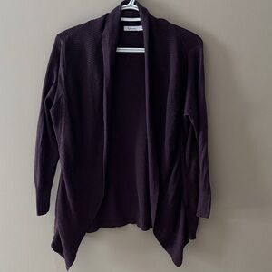 Reitmans Deep Purple Open Cardigan